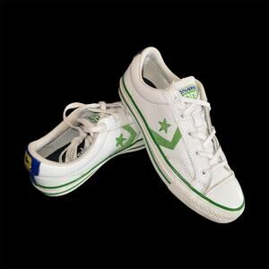 Converse Cons Star Player Oxford White/Green One Star Sneakers Unisex Sz 6.5M